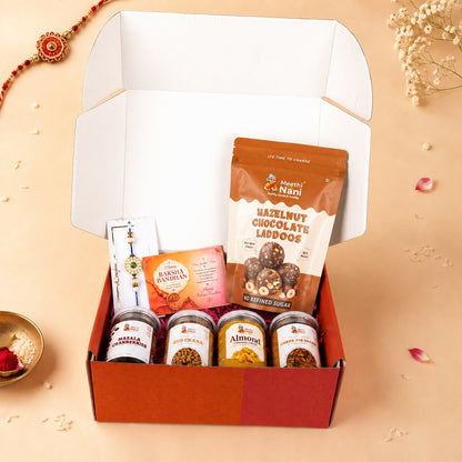 Rakhi Hamper – Hazelnut Choc. Laddoos