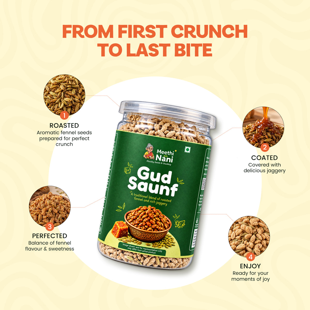 Gud Saunf – Jaggery Coated Fennel Seeds